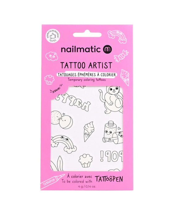 Little nailmatic accessories temporary coloring tattoos - kawai