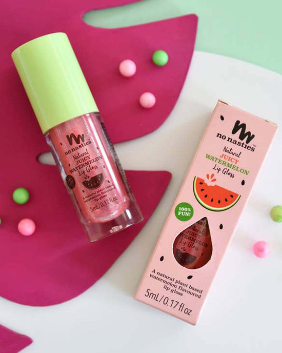Little no nasties play natural lip gloss in juicy watermelon