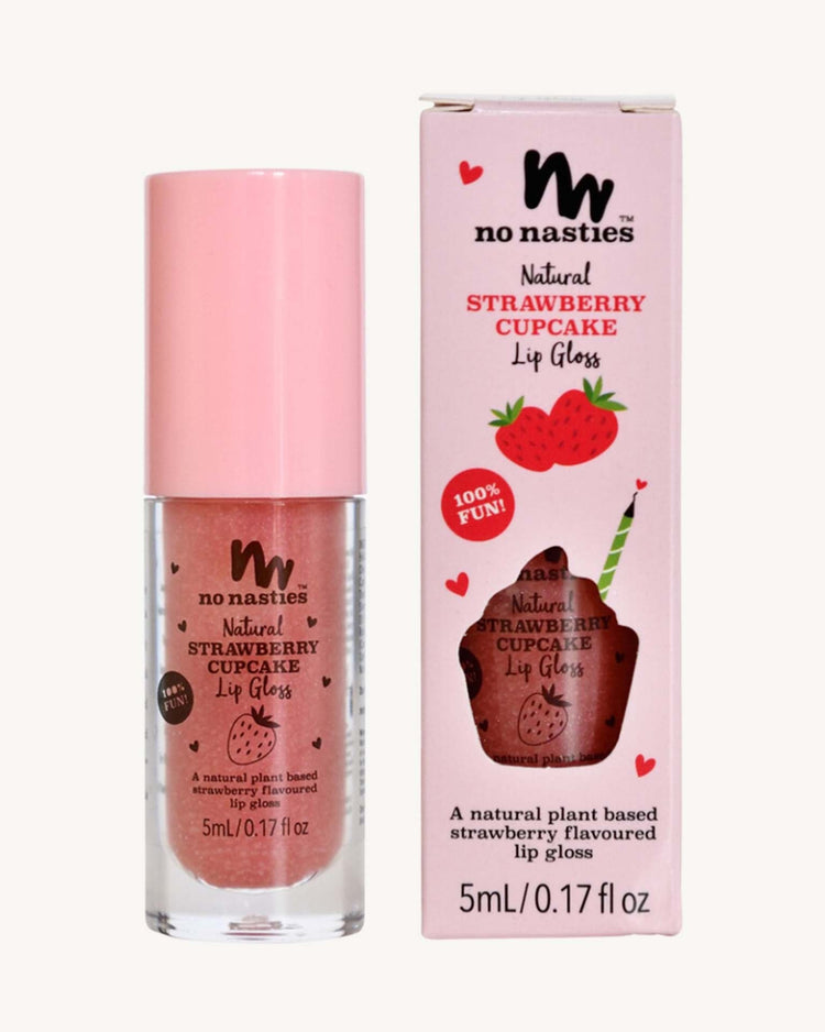 Little no nasties play natural lip gloss in strawberry cupcake