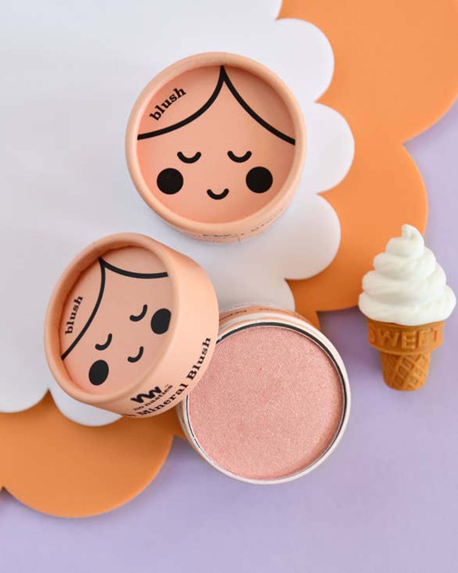 Little no nasties play natural pressed blush in peach