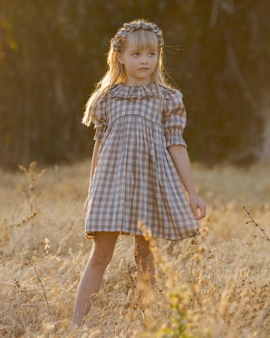 Little noralee kids amelia dress in holiday plaid