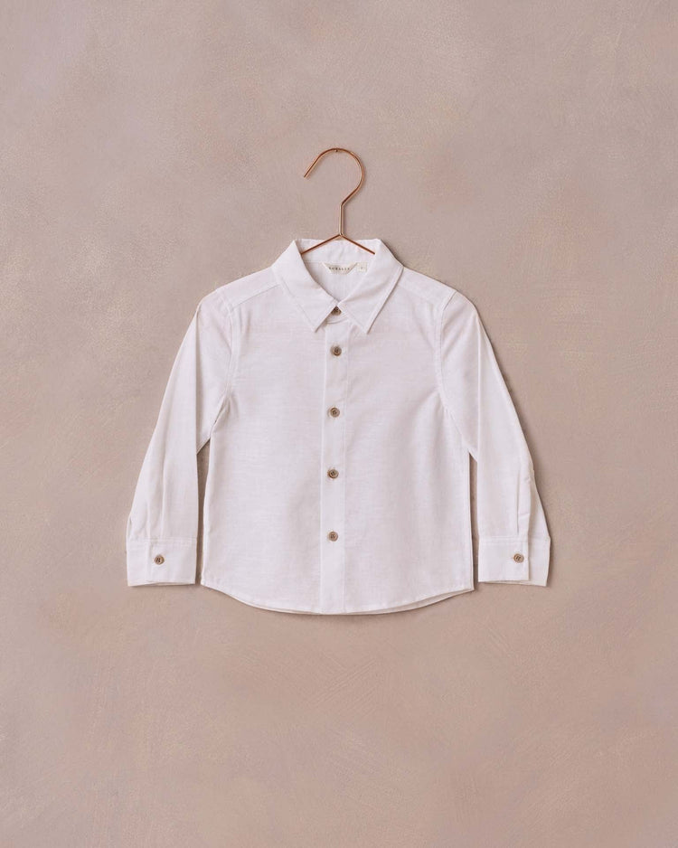 Little noralee kids harrison button down in white
