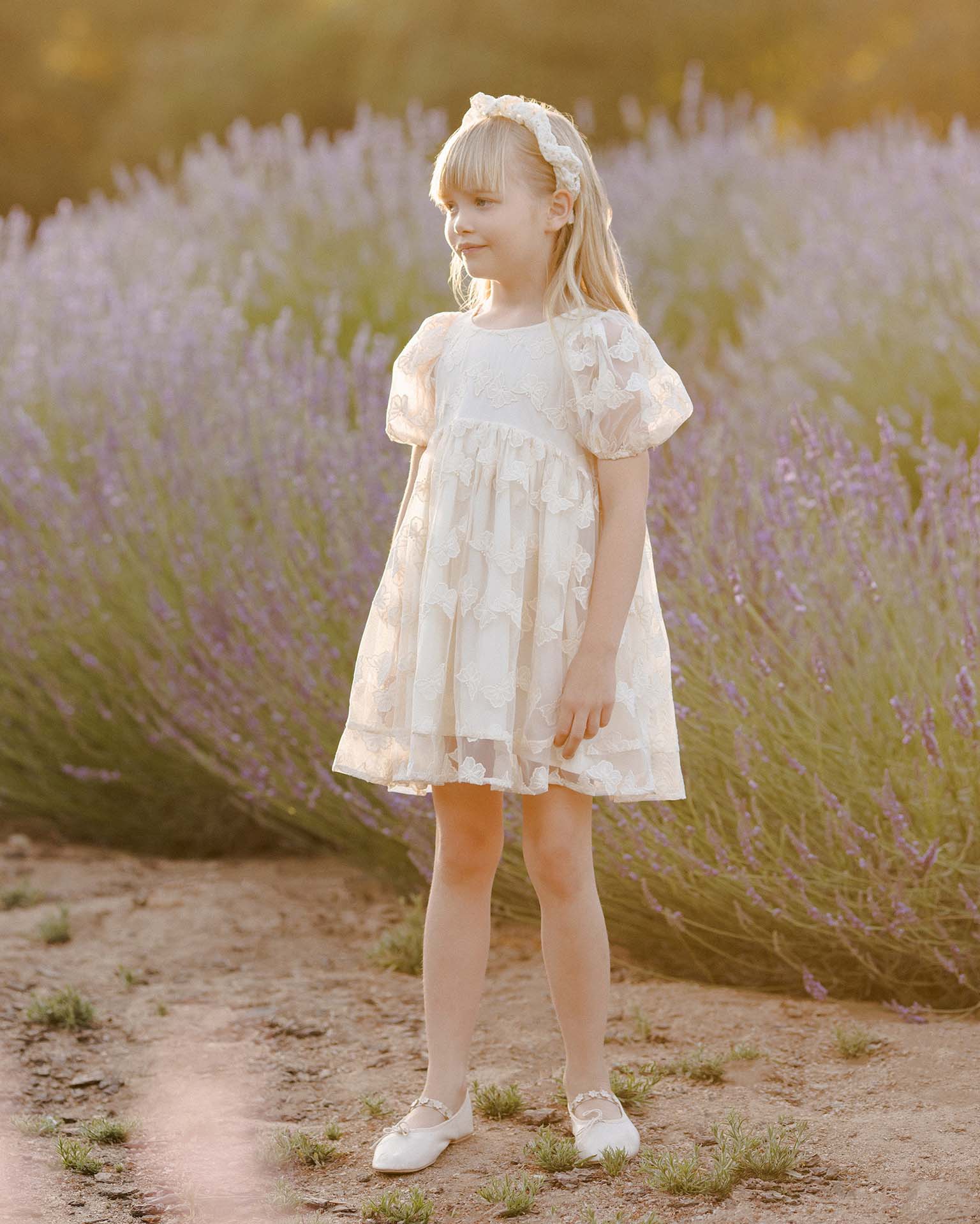 noralee luna dress in butterfly at Little