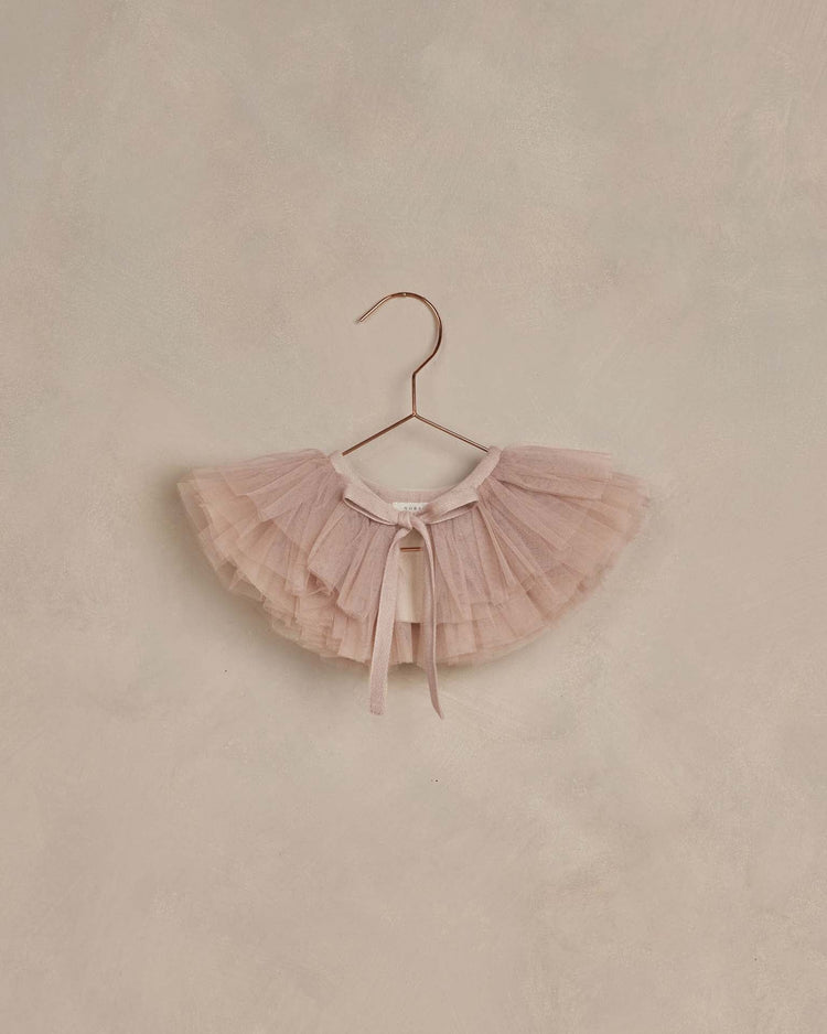 Little noralee accessories ruffle tulle collar in rose