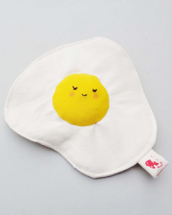 Little normadot play fried egg crinkle toy