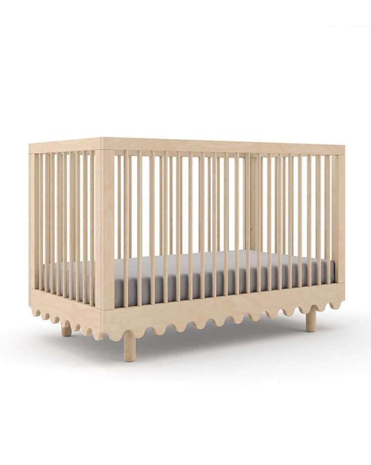 Little oeuf home moss crib in birch