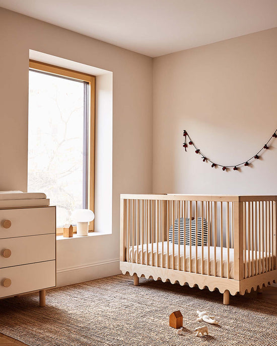 Little oeuf home moss crib in birch