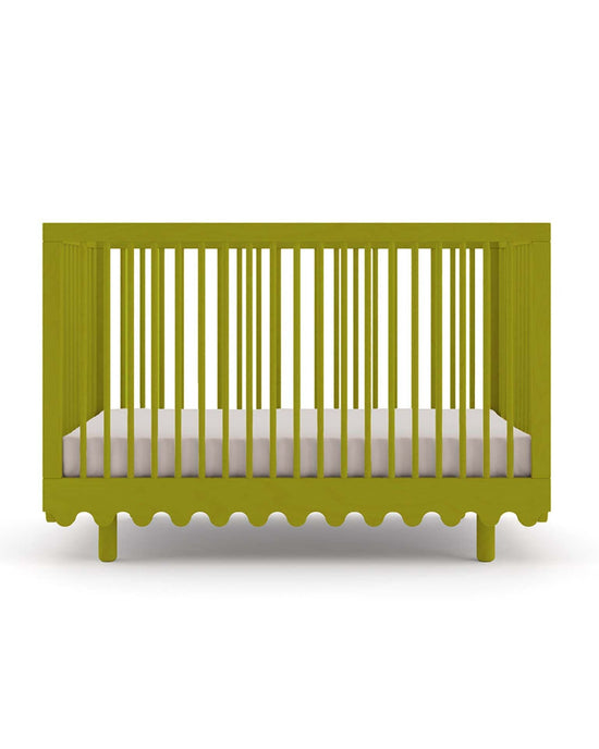 Little oeuf home moss crib in peapod