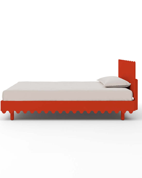 Little oeuf home moss twin bed in tomato