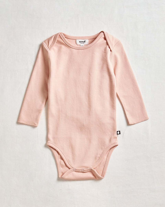 Little oeuf baby onesie in silver peony