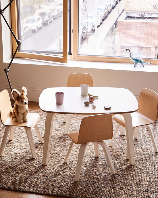 Little oeuf room play chair set in birch