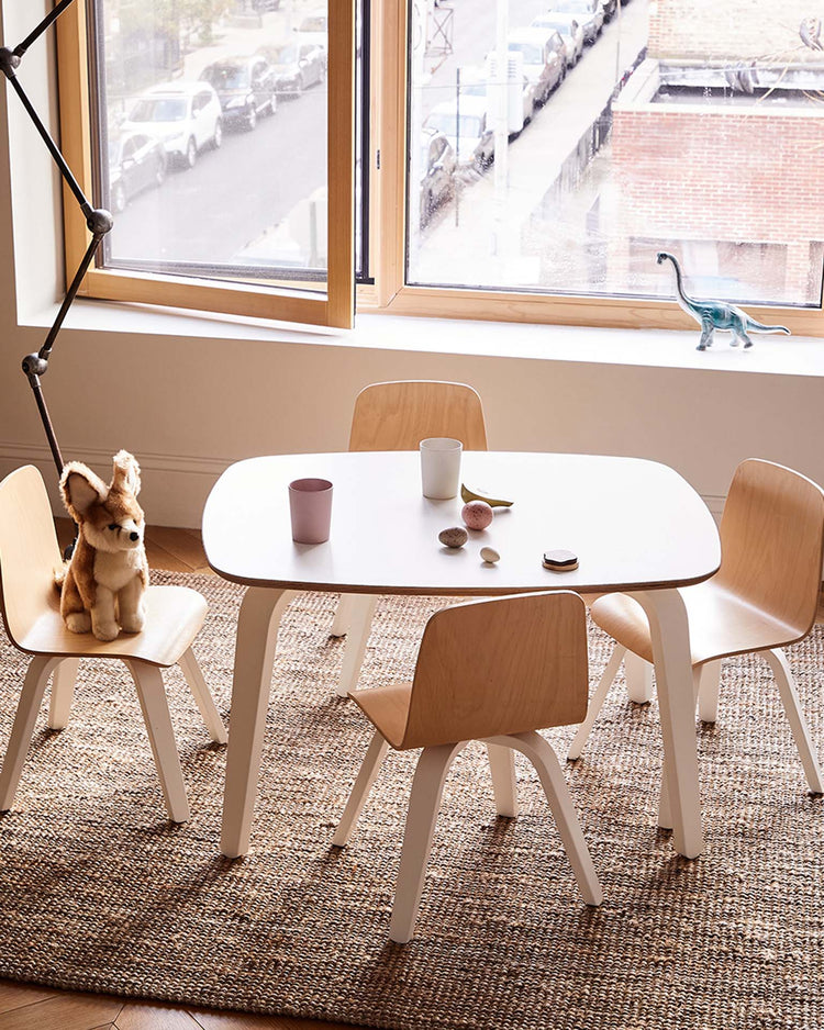 Little oeuf room play chair set in birch