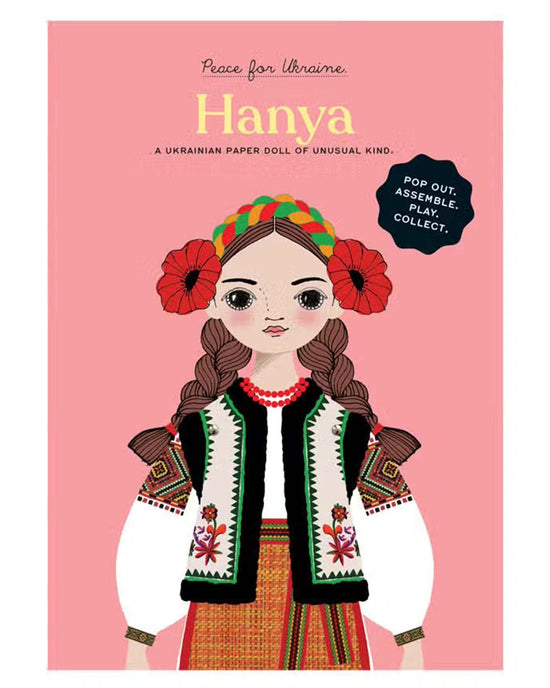Little of unusual kind play Hanya paper doll