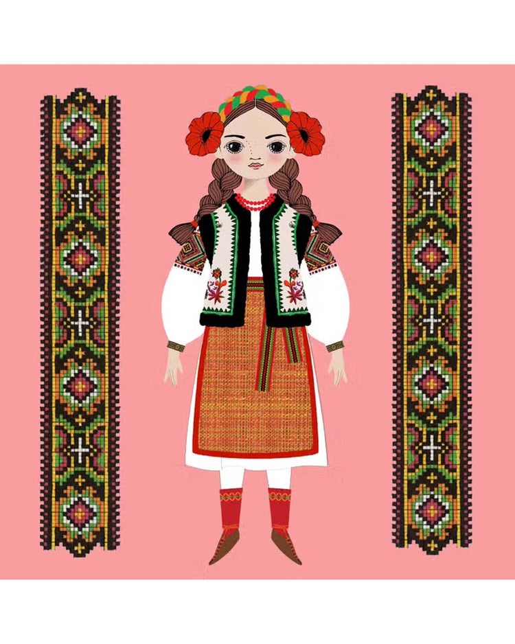 Little of unusual kind play Hanya paper doll