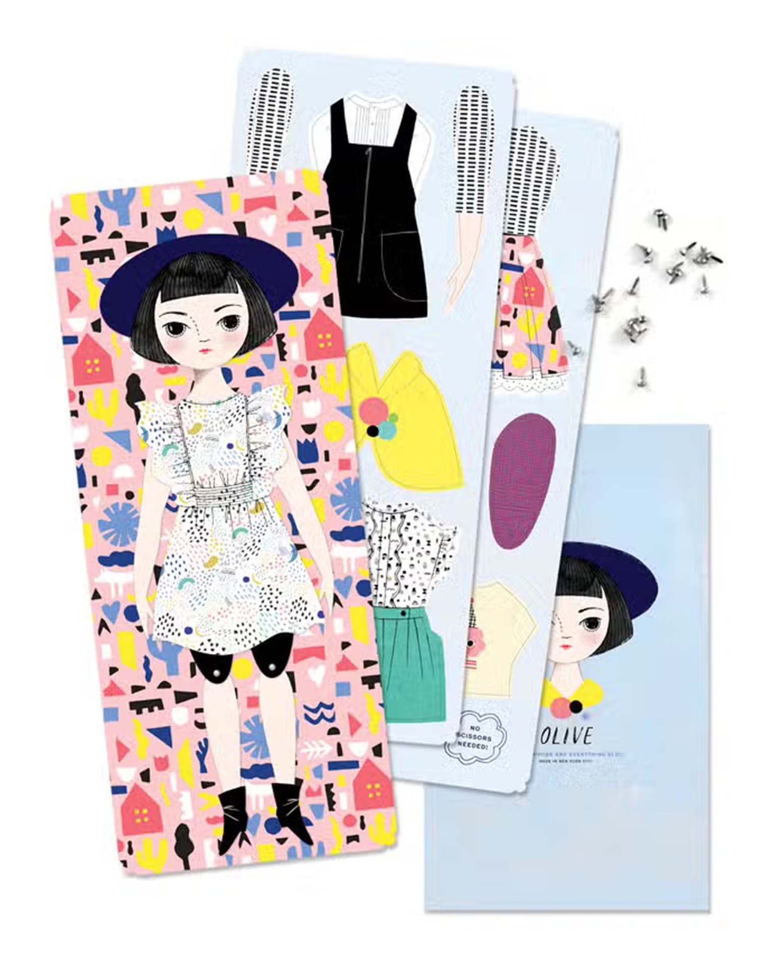 Little of unusual kind play olive mailable paper doll