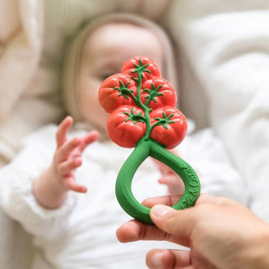 Little oli + carol baby accessories tomato rattle toy