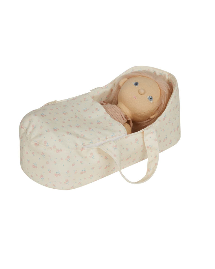 Little olli ella play dinkum dolls carry cot in pansy