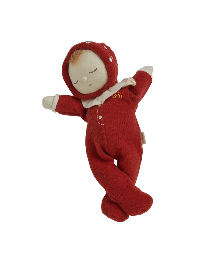 Little olli ella play dozy dinkum toadstool moppet in red