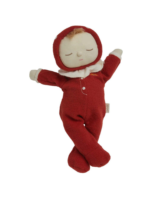 Little olli ella play dozy dinkum toadstool moppet in red