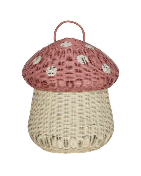 Little olli ella home mushroom storage basket in musk