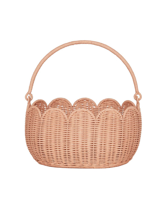 Little olli ella home petal basket in seashell pink