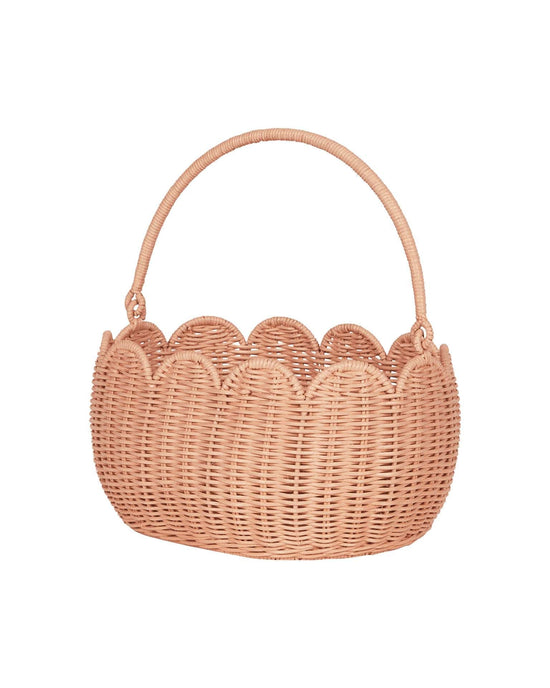 Little olli ella home petal basket in seashell pink