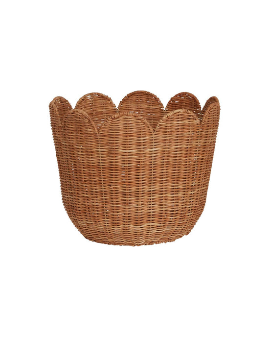 Little olli ella room rattan tulip basket in natural