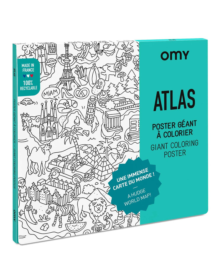 Little omy play atlas giant poster