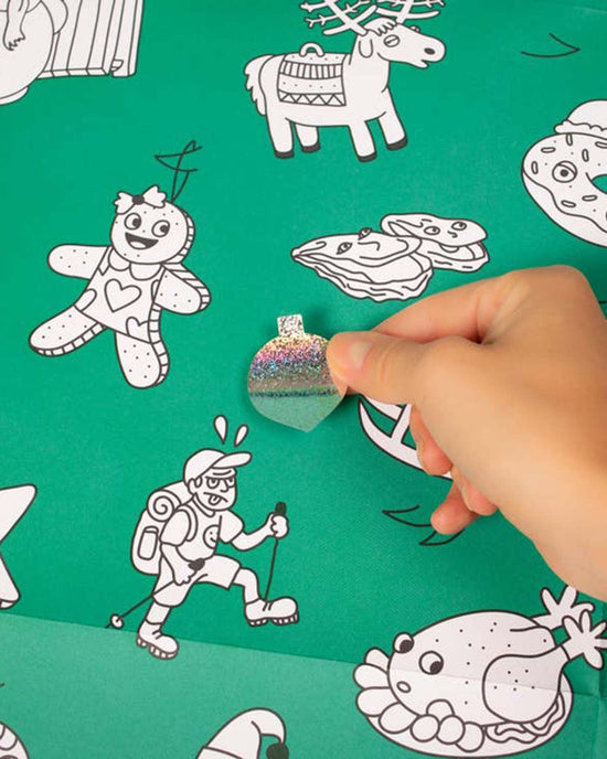 Little omy play christmas tree giant coloring poster