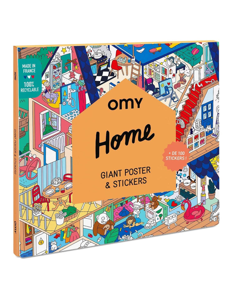 Little omy play home sticker poster