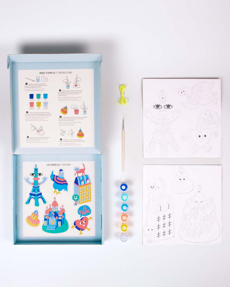 omy paris paint box play Little