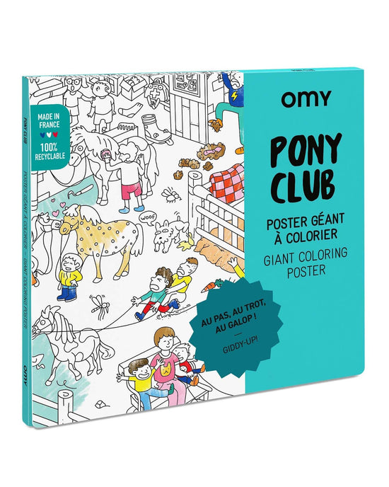 Little omy play pony club giant poster