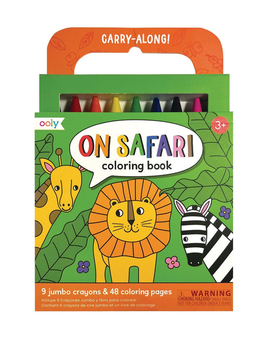 Little ooly play carry along coloring book - on safari