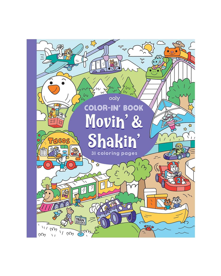 Little ooly play color-in’ books - movin’ & shakin’