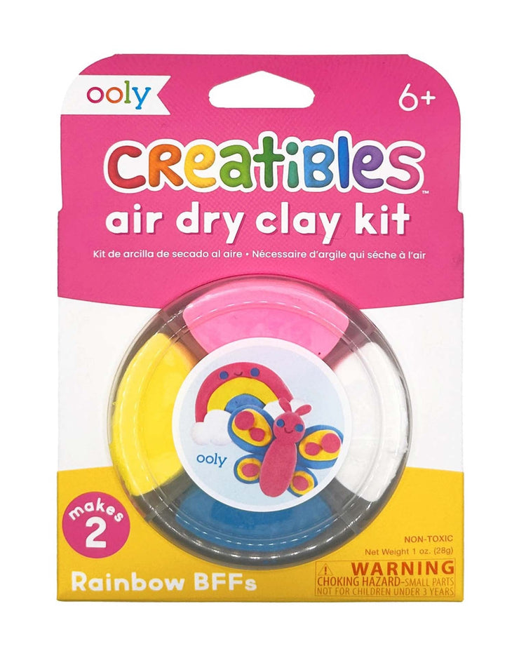 Little ooly play creatibles D.I.Y. air-dry clay kit: rainbow BFFs