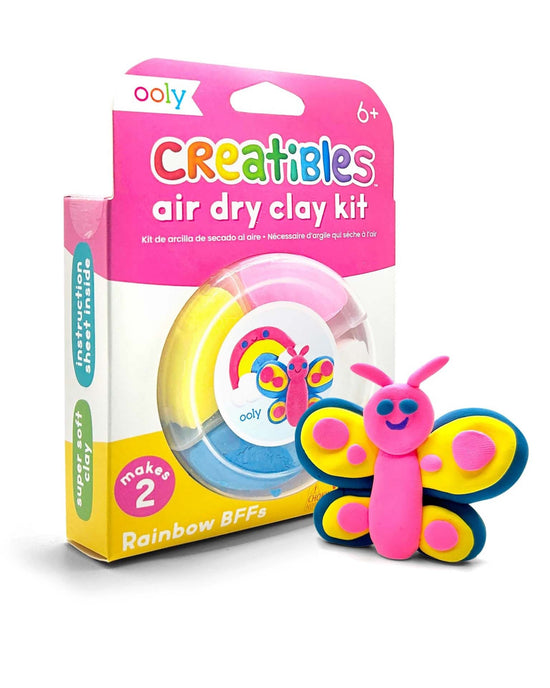 Little ooly play creatibles D.I.Y. air-dry clay kit: rainbow BFFs