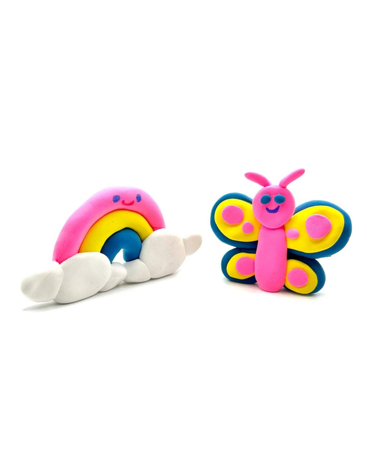 Little ooly play creatibles D.I.Y. air-dry clay kit: rainbow BFFs