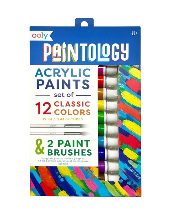 Little ooly play paintology acrylic paints set classic colors
