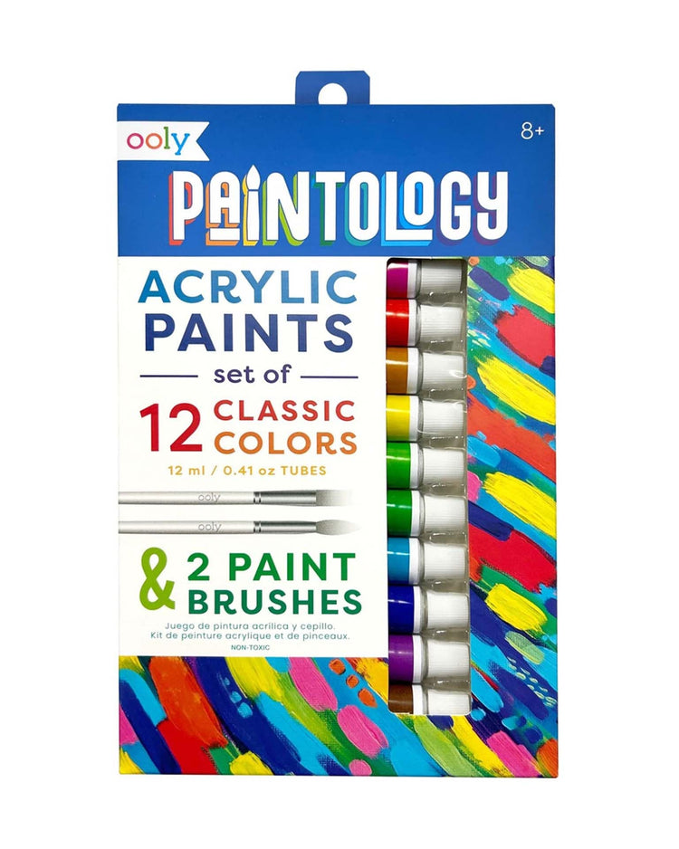 Little ooly play paintology acrylic paints set classic colors