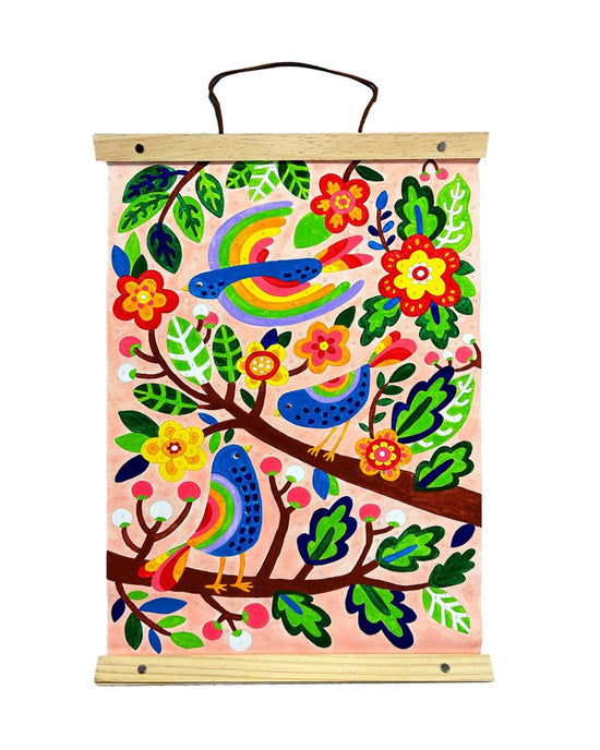 Little ooly play paintology paint by number canvas kit blue birds