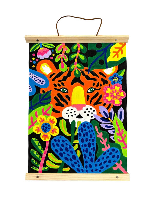 Little ooly play paintology paint by number canvas kit tiger eyes