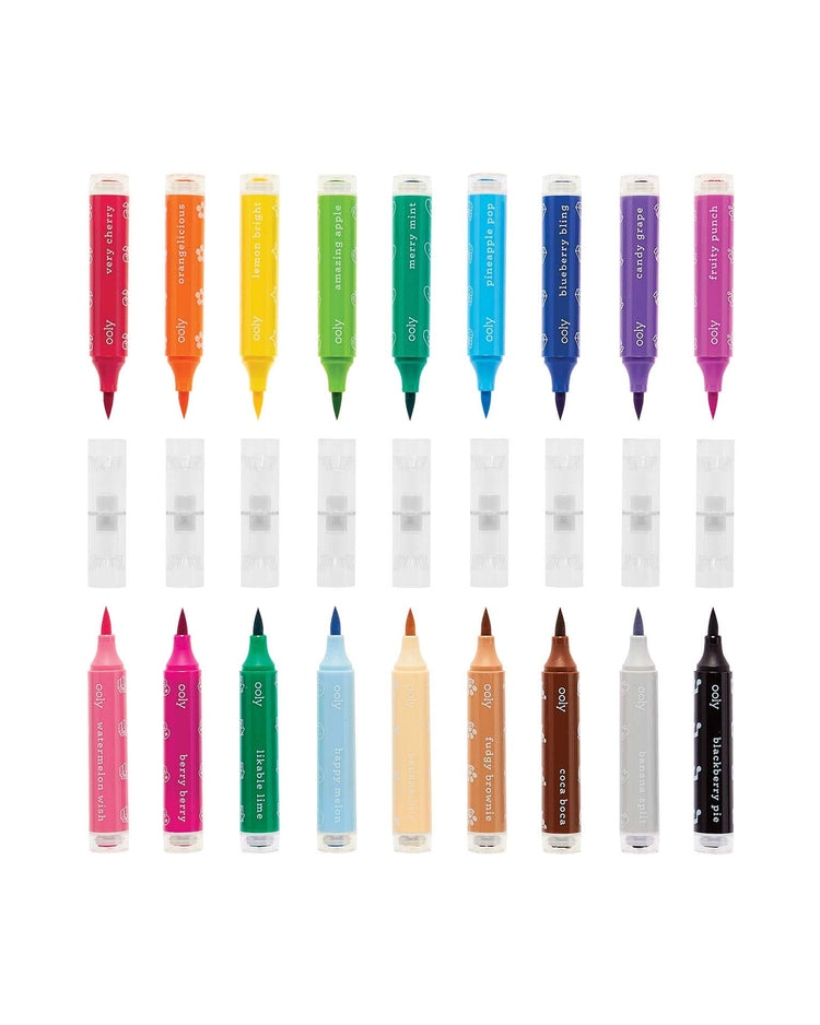 Little ooly play stampables double-ended unscented stamp markers