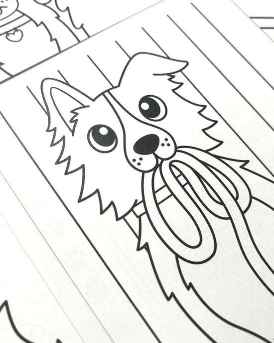 Little ooly play undercover art hidden pattern coloring activity art cards dog days