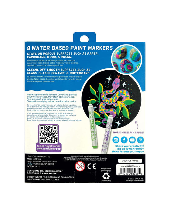 Little ooly play vivid pop! water based paint markers