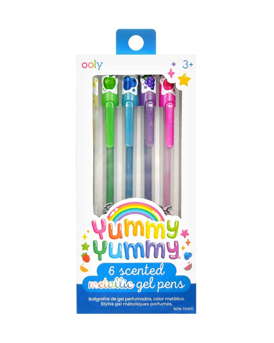 Little ooly play yummy yummy scented gel pens metallic set of 6