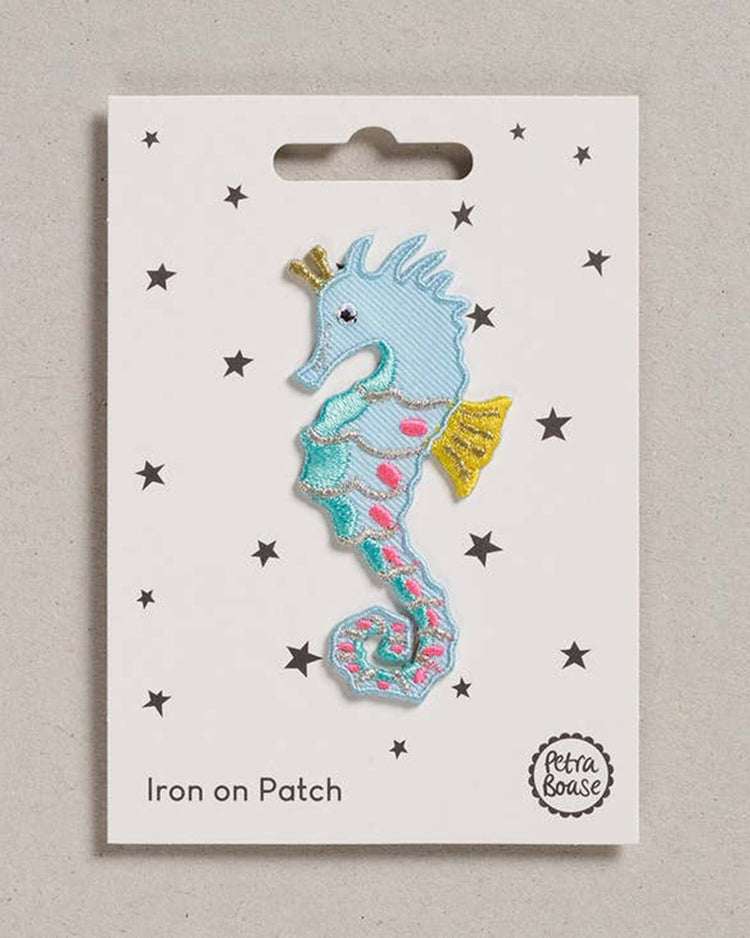 Little petra boase accessories seahorse iron on patch
