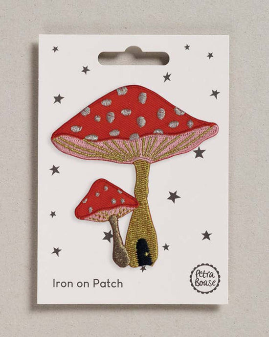 Little petra boase accessories toadstools iron on patch