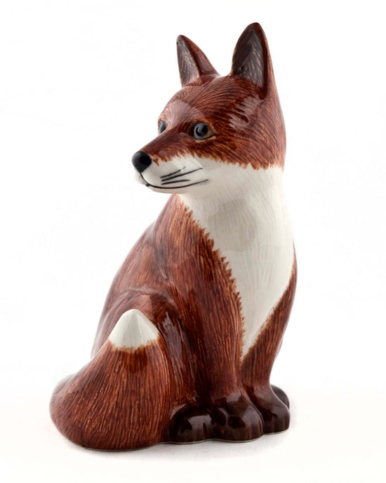 Little quail ceramics home fox money bank