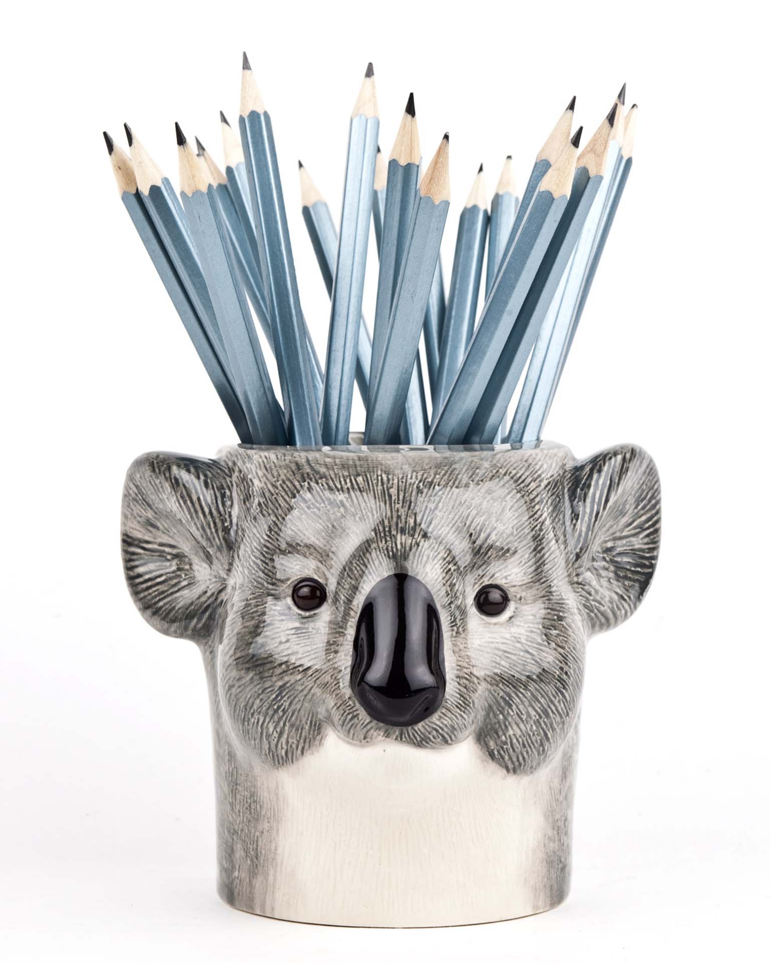 Little quail ceramics home koala pencil pot