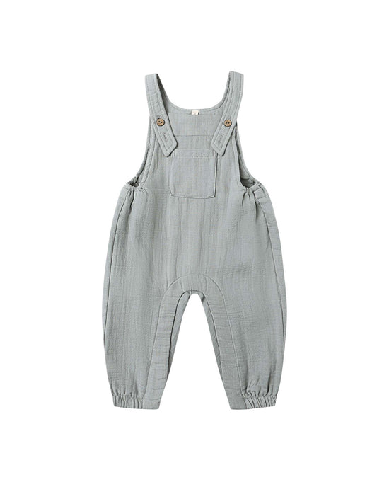 Little quincy mae baby baby overall in steel blue